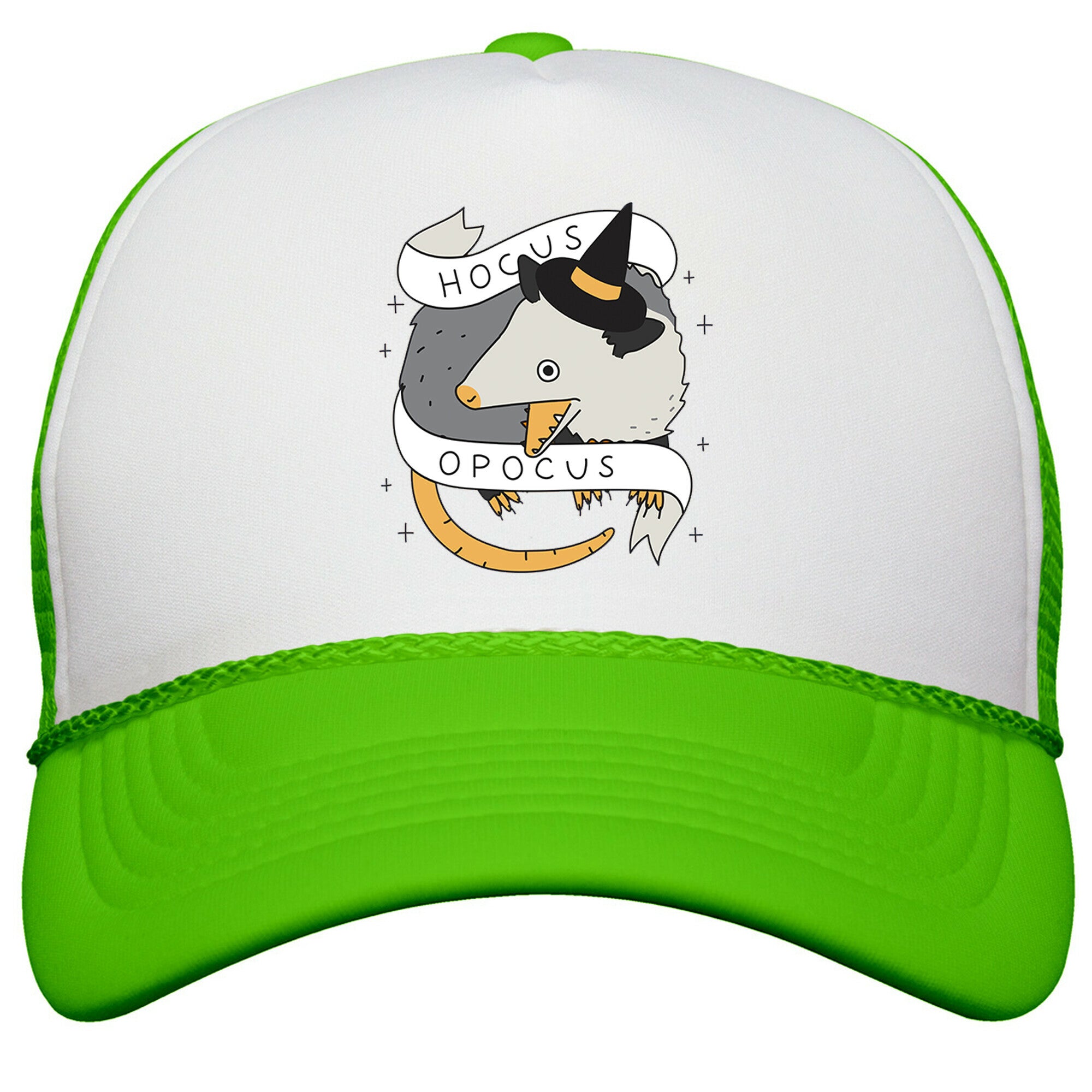 Hocus Opocus Opossum Snapback Trucker Hat